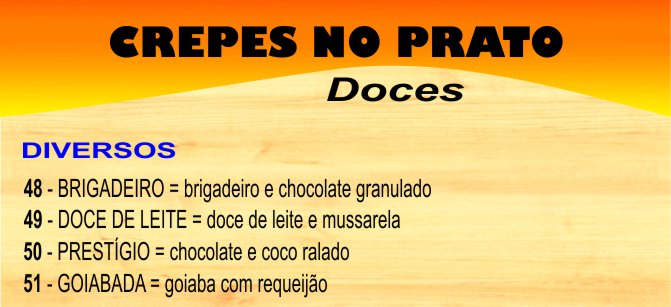 Crepes Doces Cabornas